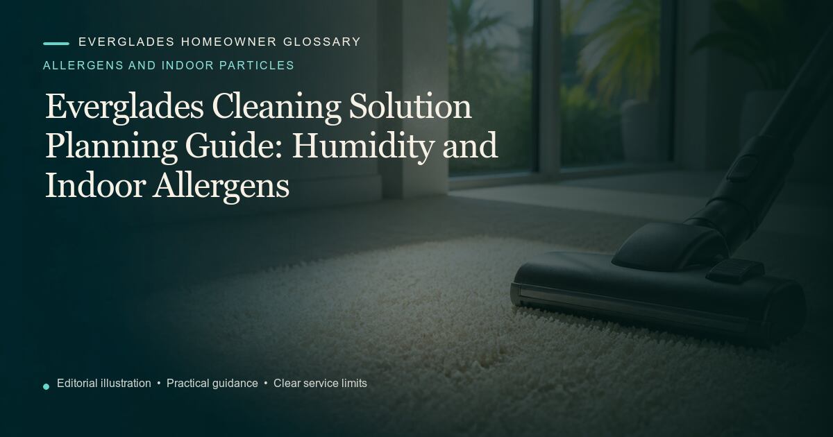 Editorial illustration for Humidity and Indoor Allergens, part of the allergens and indoor particles glossary.