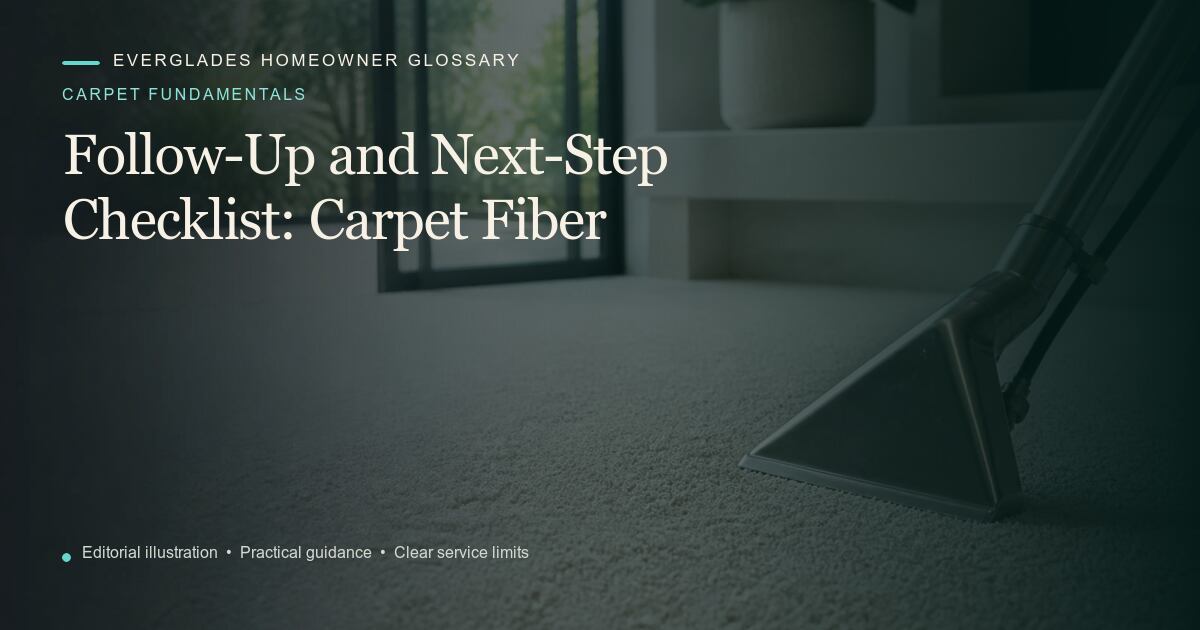 Editorial illustration for Carpet Fiber, part of the carpet fundamentals glossary.